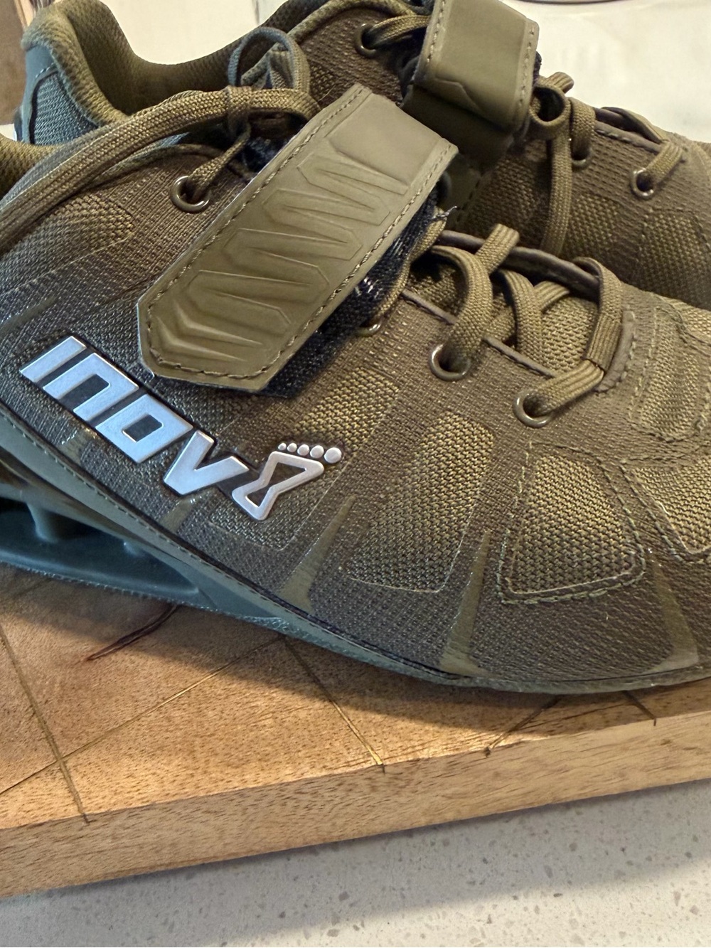 Inov-8 Olive Green Training Sneakers with Strap